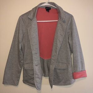 Grey Wet Seal Cotton Blazer